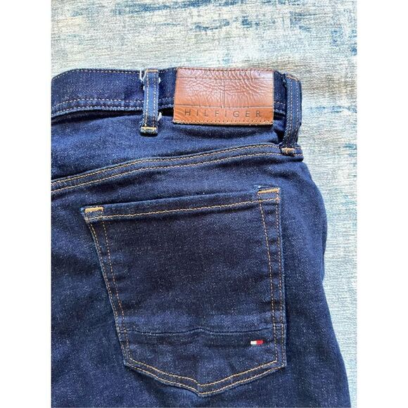 Tommy Hilfiger Dark Blue Straight Leg Jeans 38 x 32 - Picture 6 of 9